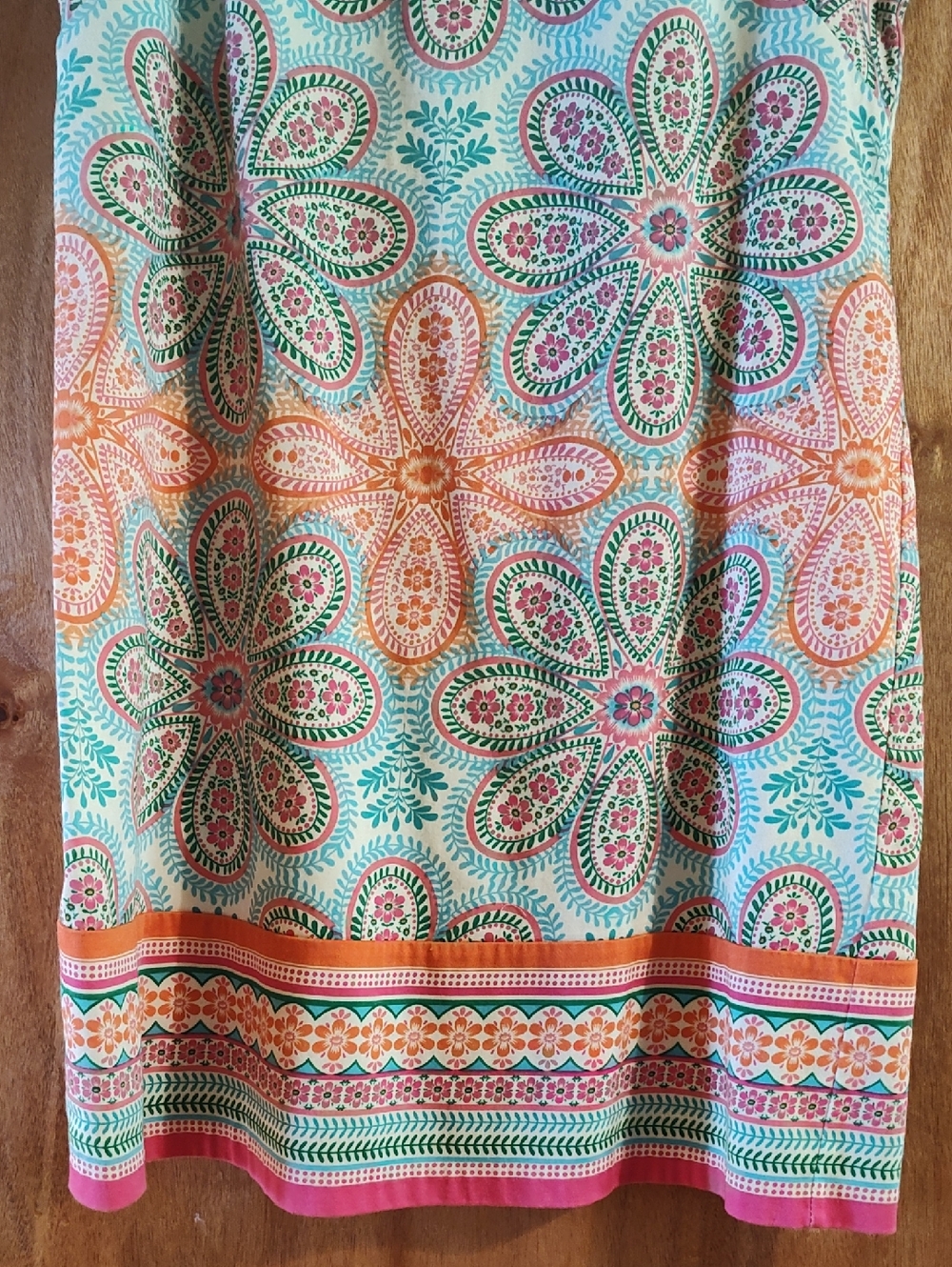 Pretty London Times Sheath Dress Turquoise Pink Floral Stretch Preppy Brunch 8 - Picture 4 of 10